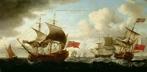 Vaisseau de ligne virant de bord